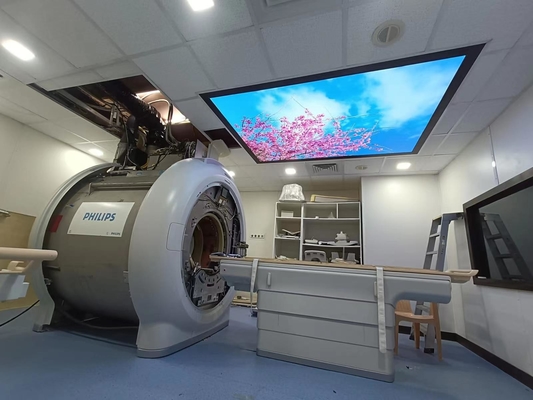 sala de Mri da gaiola de Faraday da máquina de 3.0T Siemens que protege a instalação de cobre RF