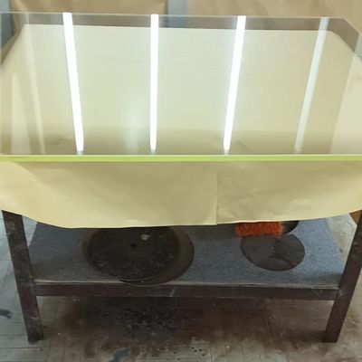 Vidro de chumbo para proteção contra radiação com equivalente de chumbo de 2,6 mmPb e alta densidade de 5,5 g/cm³ para blindagem médica de raios X