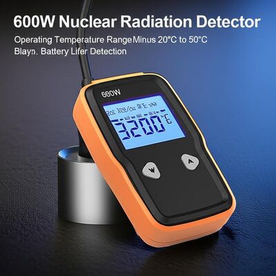 Detector de radiação nuclear de 600W com faixa de temperatura operacional de -20°C a 50°C e bateria de longa duração de 20 dias para detecção