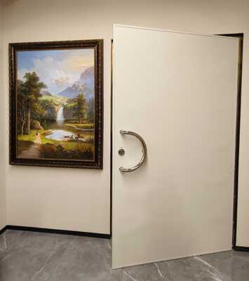 Porta blindada RF de 100 dB com posição personalizada para ressonância magnética e isolamento eletromagnético