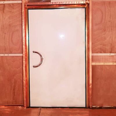 Porta balançante de folha de cobre com porta blindada RF com 100 dB Eficácia de blindagem para salas de ressonância magnética