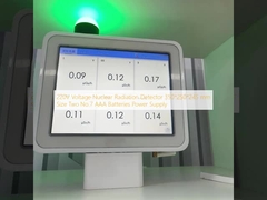 Detector de radiação nuclear de tensão 220V Tamanho 350*250*245 mm Fonte de alimentação por duas pilhas AAA nº 7