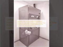 Célula quente de síntese para linha de produção radiofarmacêutica padrão GMP com monitoramento de dose em tempo real com filtração Hepa Filtro de carbono ativo pressão negativa