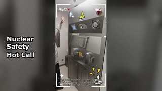 Blindagem de segurança de células quentes contra radiação nuclear