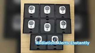 Alarme duplo do tela táctil do LCD do detector de radiação